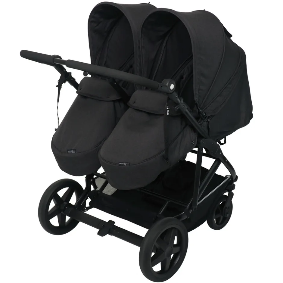 Discount Duo Twin klapvogn Antracit Søskende/Tvillingevogne
