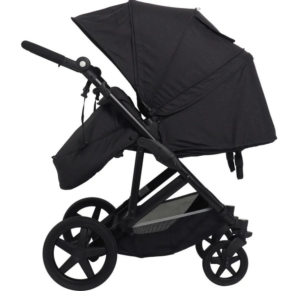 Discount Duo Twin klapvogn Antracit Søskende/Tvillingevogne