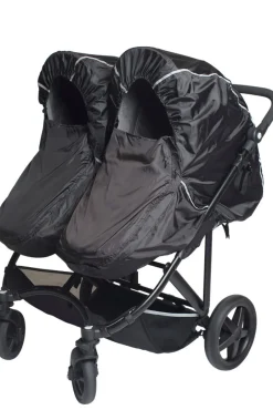 Sale Duo Twin regnslag SMALL 70-80 cm. sort Tilkøb Til Søskendevogne