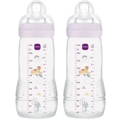 Sale Easy Active Baby Bottle 330ml 2pk Pink Sutteflasker