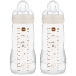 Discount Easy Active Baby Bottle 330ml 2pk Neutral Sutteflasker