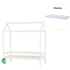 Best ECO Comfort Husseng med madras - 70x160 cm. - hvid Børn Juniorsenge