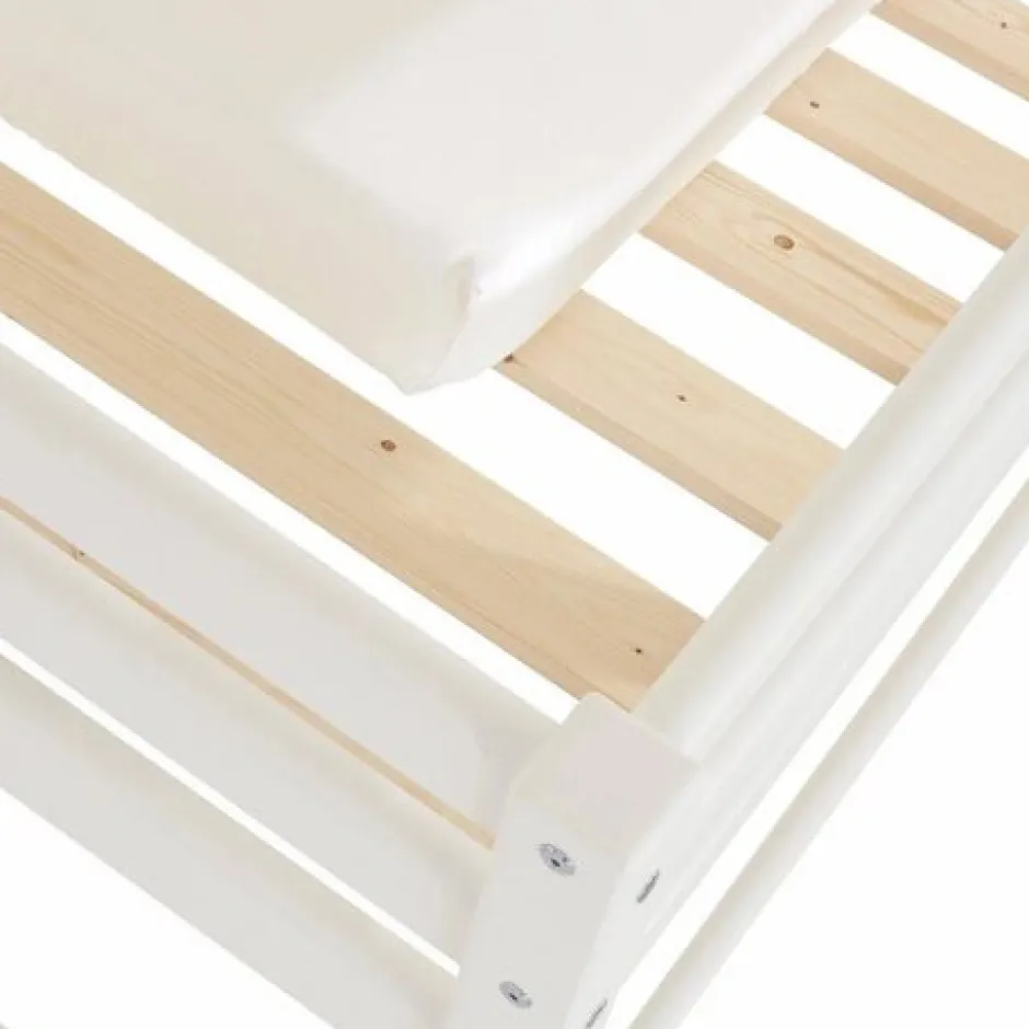 Hot ECO Comfort Juniorseng hvid, med sengehest og skuffesæt Børn Pakkeløsninger|Juniorsenge