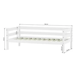 Discount ECO Comfort Juniorseng hvid, med sengehest, skuffesæt og madras Børn Pakkeløsninger|Juniorsenge