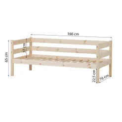 Outlet ECO Comfort Juniorseng 70x160 cm. - Natur Børn Juniorsenge