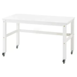 Best ECO Dream Halvhøj seng (delbar) hvid, med rumdeler og skrivebord Børn Pakkeløsninger|Reoler