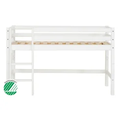Clearance ECO Dream Halvhøj seng (delbar) 70x160 cm. - hvid Børn Juniorsenge