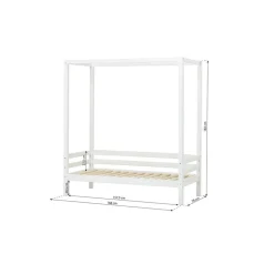 Discount ECO Dream Himmelseng hvid, med himmel Børn Pakkeløsninger|Juniorsenge