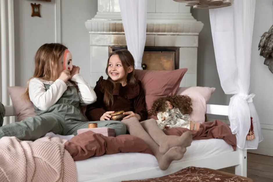 Online ECO Dream Himmelseng med madras 70x160 cm. - hvid Børn Juniorsenge