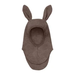 Outlet Elefanthue m. Ører Uld Fleece - Brown Melange Elefanthuer & Huer|Uldhuer, Uldvanter & Uldfutter