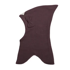 Clearance Elefanthue m. Sløjfe - Plum Elefanthuer & Huer|Uldhuer, Uldvanter & Uldfutter