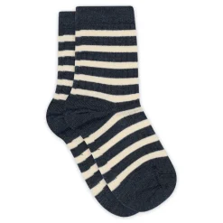 Online Elis strømpe - Dark Denim Melange Strømper|Uldstrømper & Uldstrømpebukser