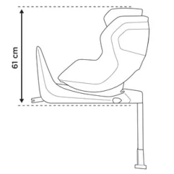 Hot Elm - Grey Autostole Uden Baser|Autostole 61-105 Cm (3 Mdr.-4 År)
