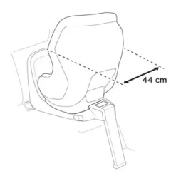 Hot Elm rearward facing - Black Autostole 61-105 Cm (3 Mdr.-4 År)