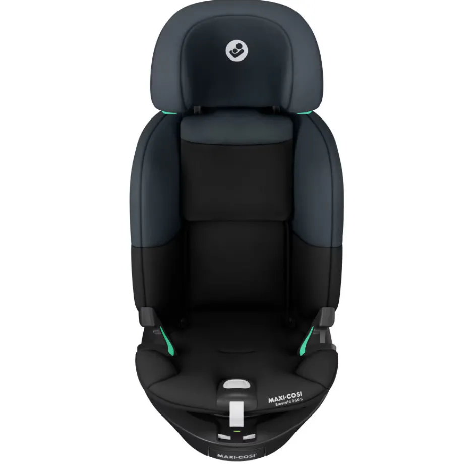 Clearance Emerald 360 S - Tonal Black Autostole Med Integreret Baser|Autostole 40-150 Cm (0-12 År)