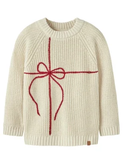 Sale Emlen Mio Striksweater - Turtledove Juletøj|Cardigans, Veste & Trøjer