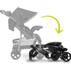 Discount Emma Plus klapvogn - stone Klapvogne Med Flade Sæder