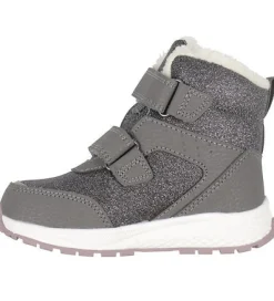 Clearance Equip Glitter Warm WP 2V - Charcoal/Dusty Pink Vinterstøvler