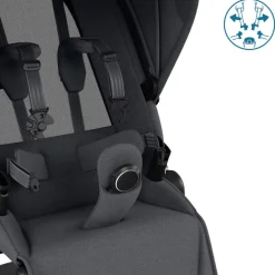 Outlet Fame - Twillic graphite Klapvogne Med Flade Sæder