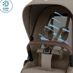 Best Fame - Twillic truffle Klapvogne Med Flade Sæder