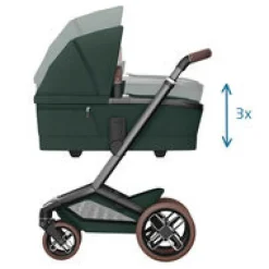 Fame carrycot - Twillic green Liggedele Til Kombivogne