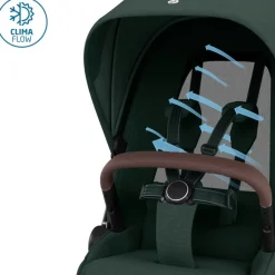 Outlet Fame kombivogn - Twillic Green Kombivogne Med Flade Sæder