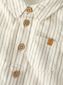 Clearance Felixo Langærmet Bodyskjorte - Turtledove Juletøj|Skjorter