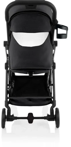 New Flylite - Carbon Black Klapvogne Med Flade Sæder|Rejseklapvogne