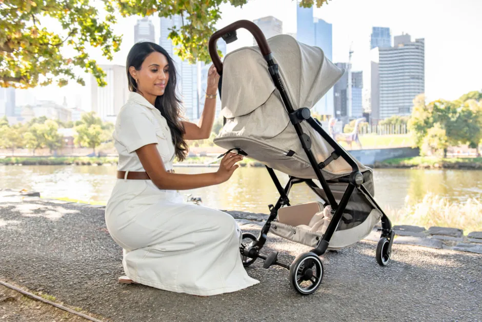 New Flylite - Style teak Klapvogne Med Flade Sæder|Rejseklapvogne