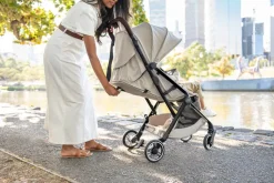 New Flylite - Style teak Klapvogne Med Flade Sæder|Rejseklapvogne