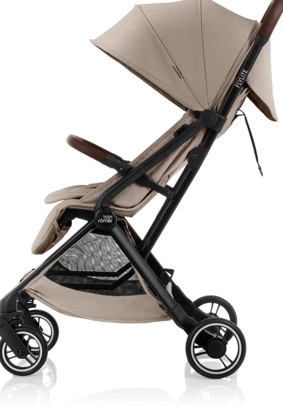 New Flylite - Style teak Klapvogne Med Flade Sæder|Rejseklapvogne