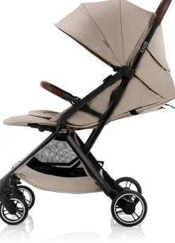 New Flylite - Style teak Klapvogne Med Flade Sæder|Rejseklapvogne