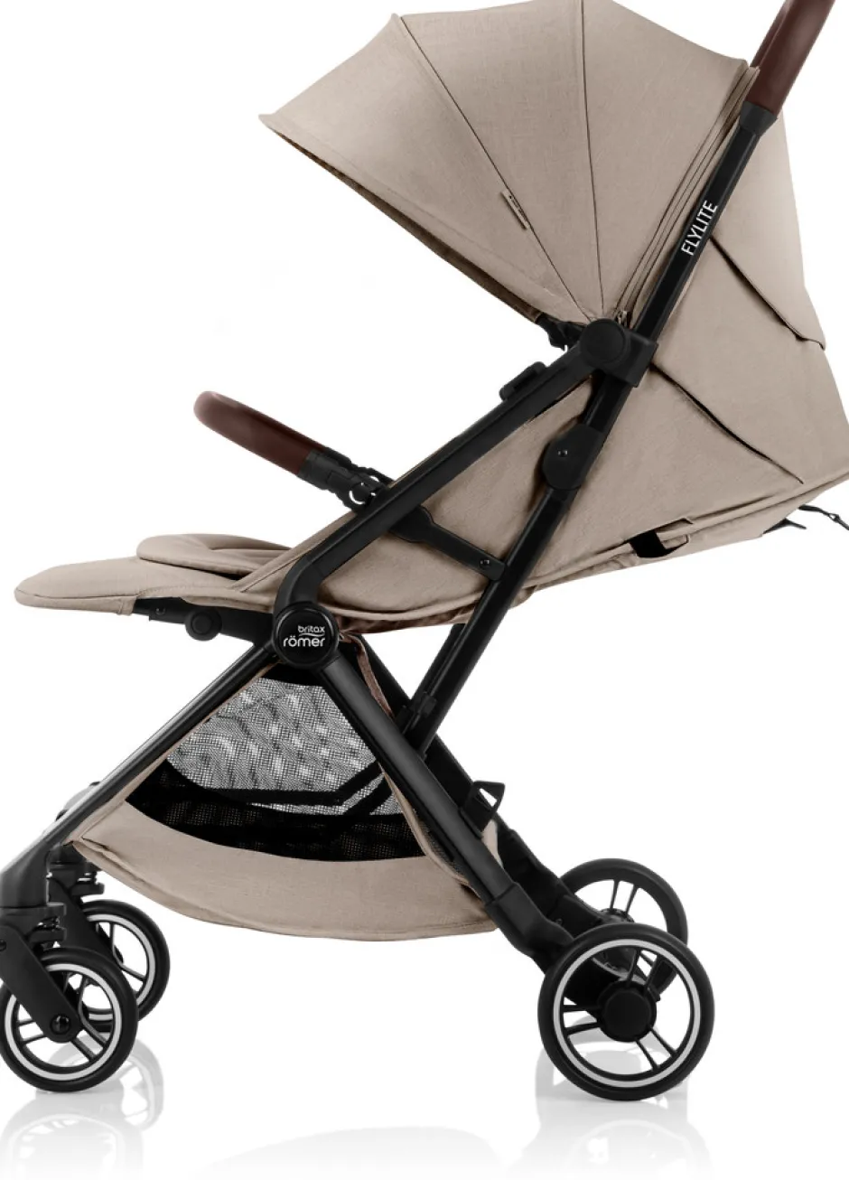 New Flylite - Style teak Klapvogne Med Flade Sæder|Rejseklapvogne