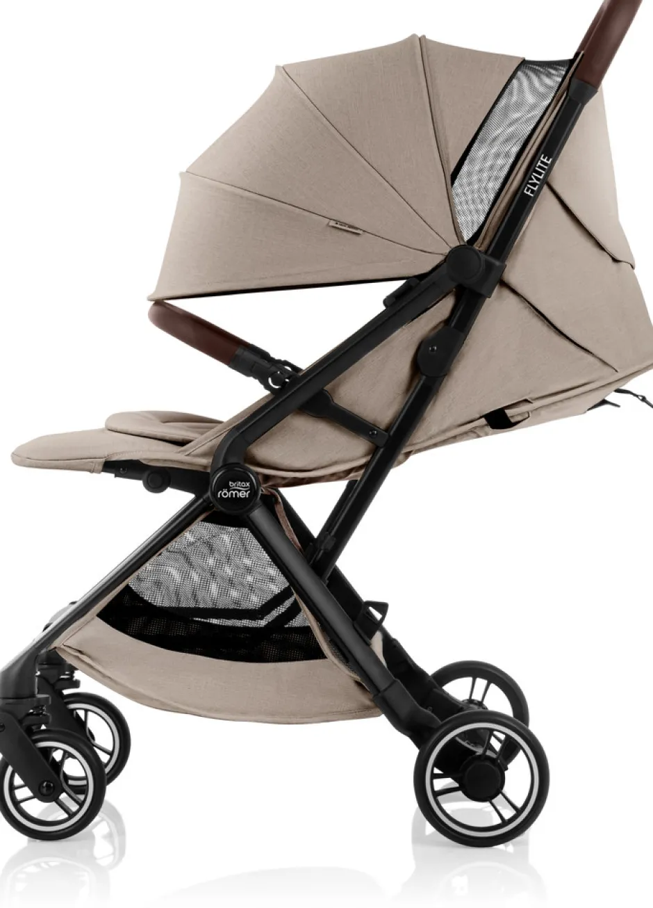 New Flylite - Style teak Klapvogne Med Flade Sæder|Rejseklapvogne