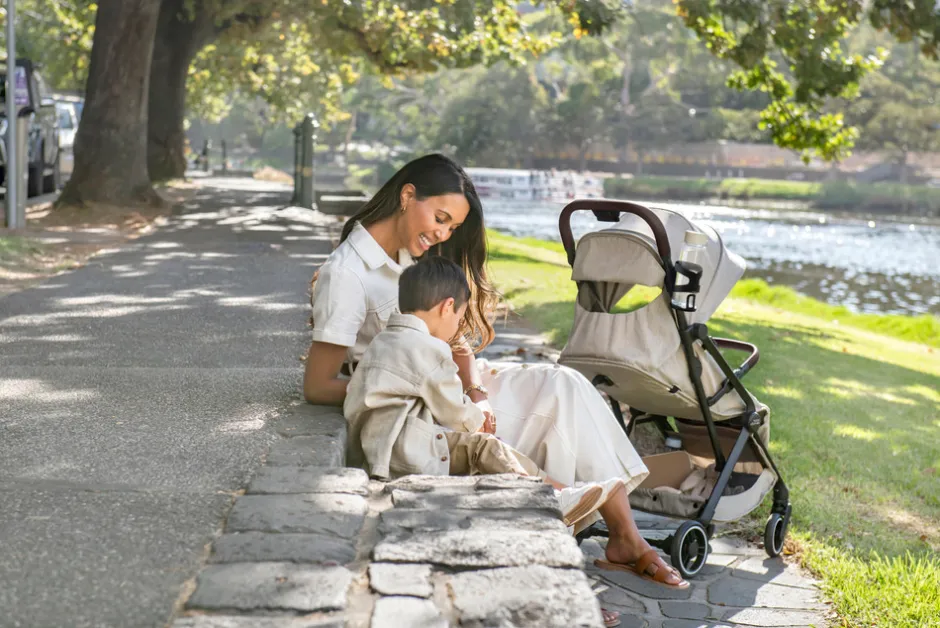 New Flylite - Style teak Klapvogne Med Flade Sæder|Rejseklapvogne