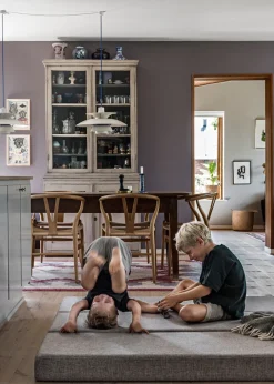 Hot Foldemadras - 3 fold, lysegrå/mørkegrå knap Børn Tumlemøbler