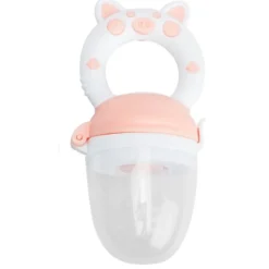 Hot Food feeder (mad sut) med blødt greb - Rosa Foodfeeder Og Frugtsut