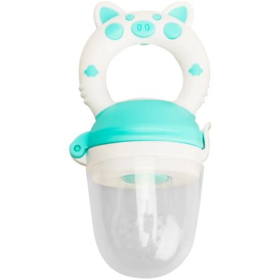 Food feeder (madsut) med blødt greb - Turkis Foodfeeder Og Frugtsut