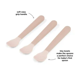 Hot Foodie easy-grip babyske 3-pak Pudder Bestik