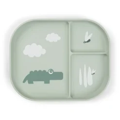 Best Foodie inddelt tallerken Croco Grøn Service