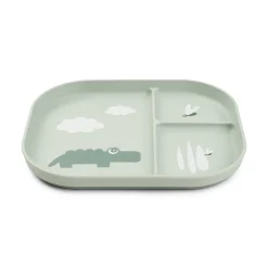 Best Foodie inddelt tallerken Croco Grøn Service