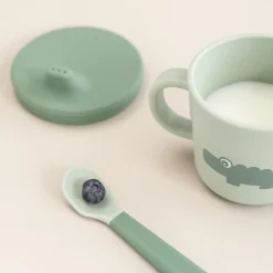 Foodie tud/snack kop sæt Croco Grøn Service