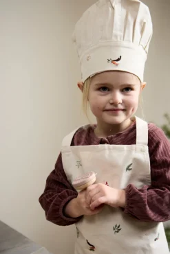 Online Forklæde og kokkehue m. broderi Køkkenleg