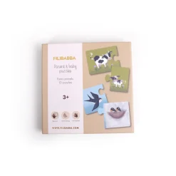 Online Forældre og barn puslespil - Bondegårdsdyr Puslespil