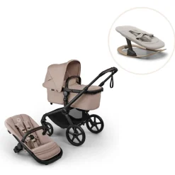 New Fox 5 Renew complete inkl. Giraffe bouncer - desert taupe/polar white Vognpakker