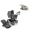 Fox 5 Renew complete inkl. Giraffe bouncer - moon grey/polar white Vognpakker
