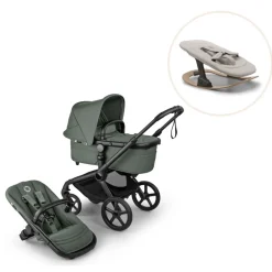 Outlet Fox 5 Renew complete inkl. Giraffe bouncer - forest green/polar white Vognpakker