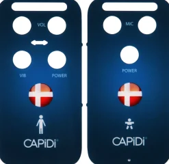 Outlet Front til Pearl med det danske flag Babyalarmer