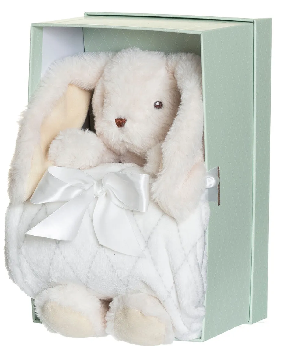 Online Gaveæske, plysdyr kanin Svea, hvid 30 cm Børn Tæpper|Bamser