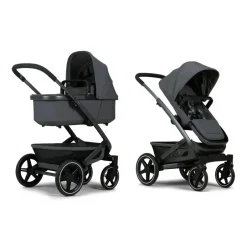 Best Geo3 Komplet - Stone grey Kombivogne Med Ergonomiske Sæder